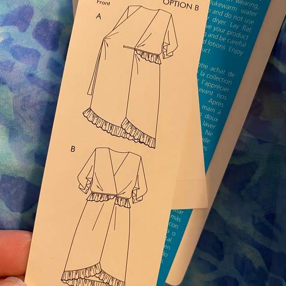 Summer wrap around cover up /dress - Picture 7 of 8